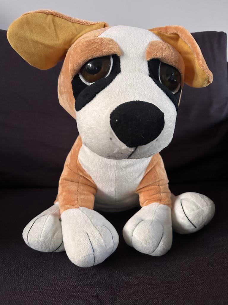 Grote Zachte Pluche Hond met Smekende Kraalogen, Ophalen, Overige merken, Overige karakters, Hond