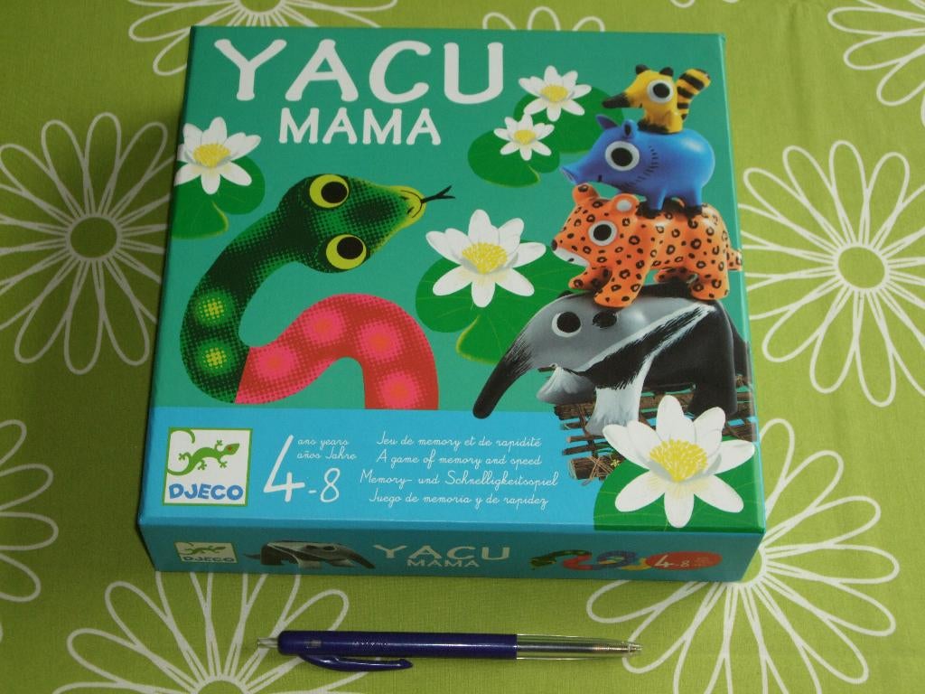 Yacu Mama - een spel van geheugen en snelheid van Djeco, Vijf spelers of meer, Ophalen of Verzenden, Zo goed als nieuw