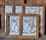 Eikenhouten fotolijsten 40x60 en 30x40, Ophalen of Verzenden, Nieuw, Hout, 50 tot 75 cm