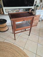 Antiek theekastje nog mooi met dienblad, Ophalen of Verzenden