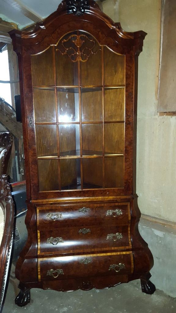 Barok hoekvitrinekast, Huis en Inrichting, Ophalen, 25 tot 50 cm, 50 tot 100 cm, Minder dan 100 cm