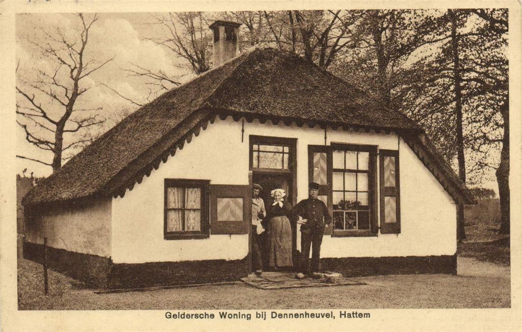 Geldersche Woning bij Dennenheuvel, Hattem - gelopen, Ophalen of Verzenden, Voor 1920, Gelopen, Gelderland