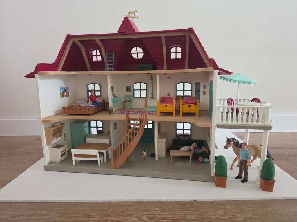 Schleich 42416 Groot Huis met stal - Zo goed als nieuw, Ophalen of Verzenden, Zo goed als nieuw, Jongen of Meisje