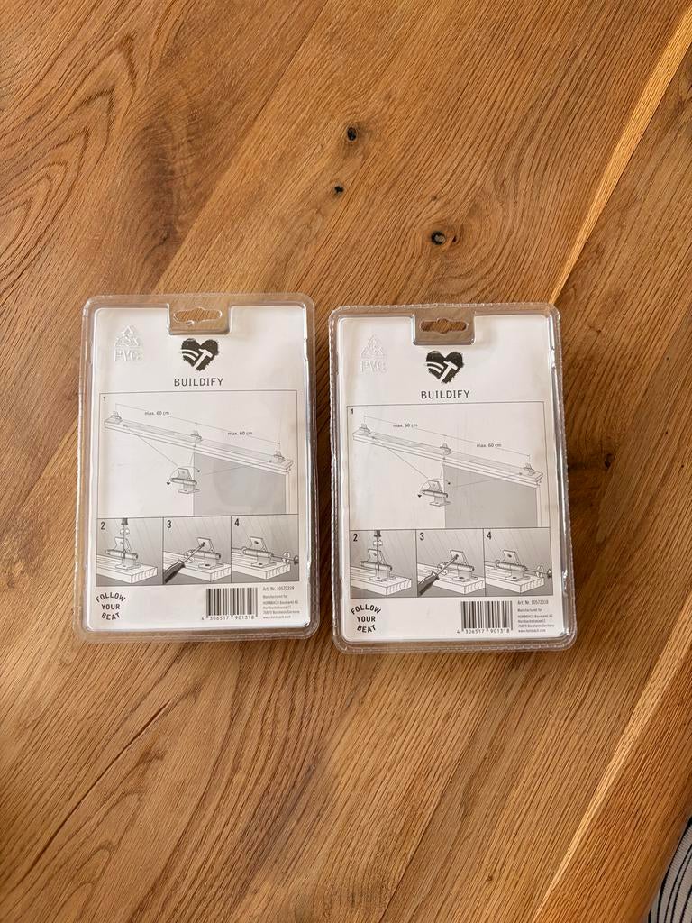 Buildify schuine kap clips voor schuifdeuren zolder (2x4 stu, Ophalen of Verzenden, Nieuw, Overige typen