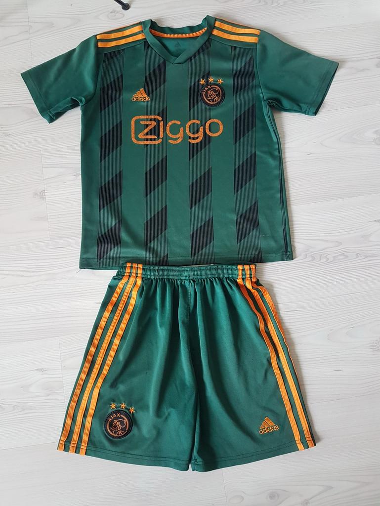 Ajax kids tenue in maat 140 (10 jaar), Maat XS of kleiner, Ophalen of Verzenden, Zo goed als nieuw, Shirt