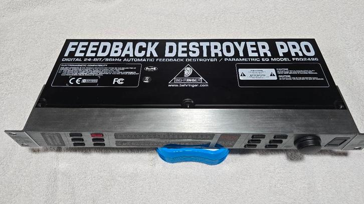 Behringer Feedback Destroyer Pro FBQ2496 (z.g.a.n.), Muziek en Instrumenten, Effecten, Zo goed als nieuw, Ophalen