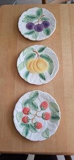 Decoratieve borden, fruit designs, 3 stuks, Antiek en Kunst, Ophalen of Verzenden