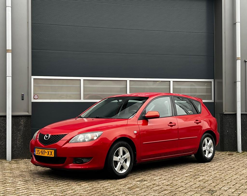 Mazda 3 Sport 1.6 Touring bj.2004 Airco|Trekh|Apk 1-2027., Auto's, Mazda, Voorwielaandrijving, 1160 kg, Stof, Gebruikt