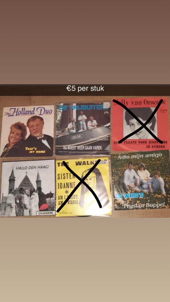 Verschillende singeltjes, Cd's en Dvd's, Vinyl Singles, Gebruikt, 7 inch, Nederlandstalig, Single