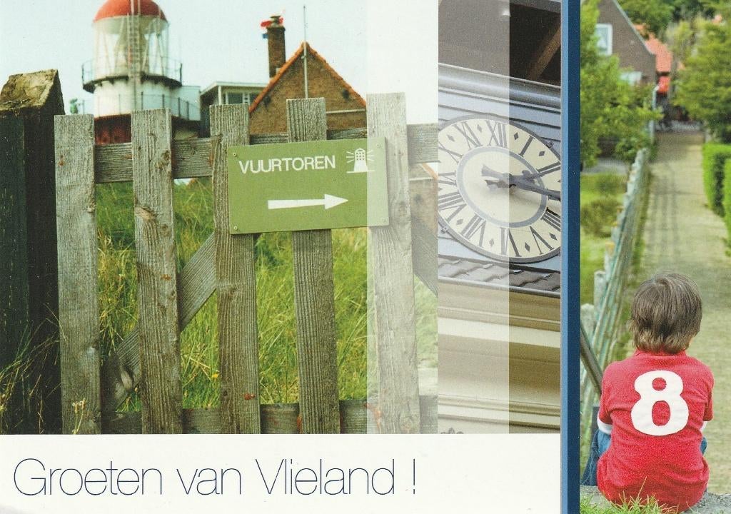 Ansichtkaart: Groeten van Vlieland, Verzamelen, Ansichtkaarten | Nederland, Ophalen of Verzenden, Gelopen, Waddeneilanden