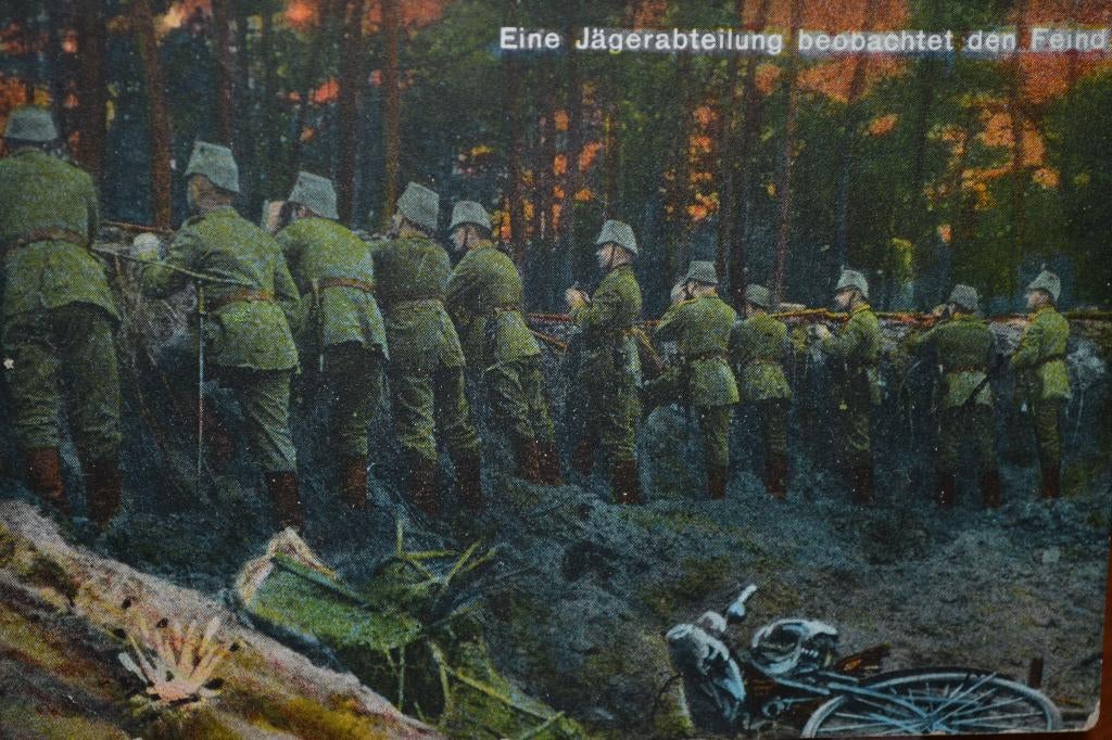 duitsland veldpost 1915 soldaten jagers achter linie, Verzamelen, Militaria | Algemeen, Ophalen of Verzenden, Overige soorten
