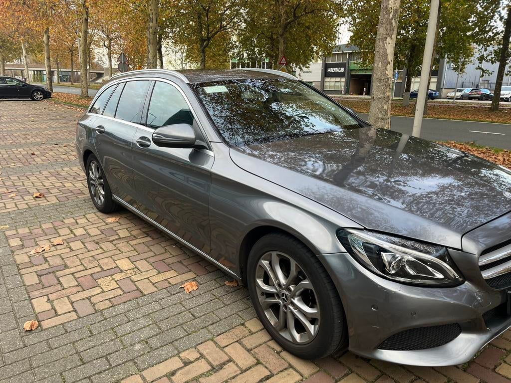 Mercedes-Benz C-Klasse 2.2 CDI C200 Estate AUT 2017 Grijs, Auto's, Mercedes-Benz, 136 pk, 1800 kg, 4 cilinders, Stationwagon
