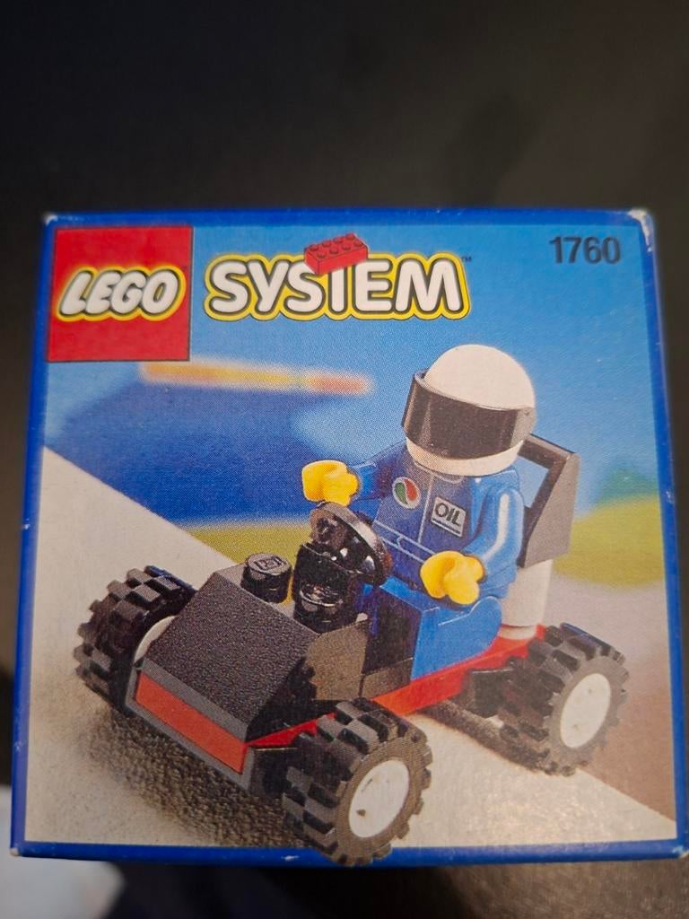 Lego System 1760: Race Kart met Coureur (Vintage), Gebruikt, Lego, Ophalen of Verzenden, Racers