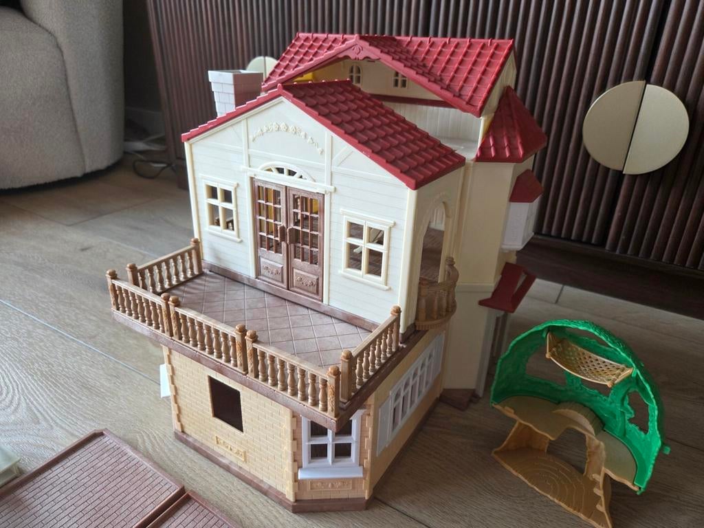 Sylvanian Family groot speelhuis met toebehoren, Ophalen of Verzenden