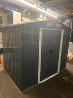 Stalen blokhut ijzeren tuinhuis hokje fietsenhok kippenhok, Ophalen, Zo goed als nieuw