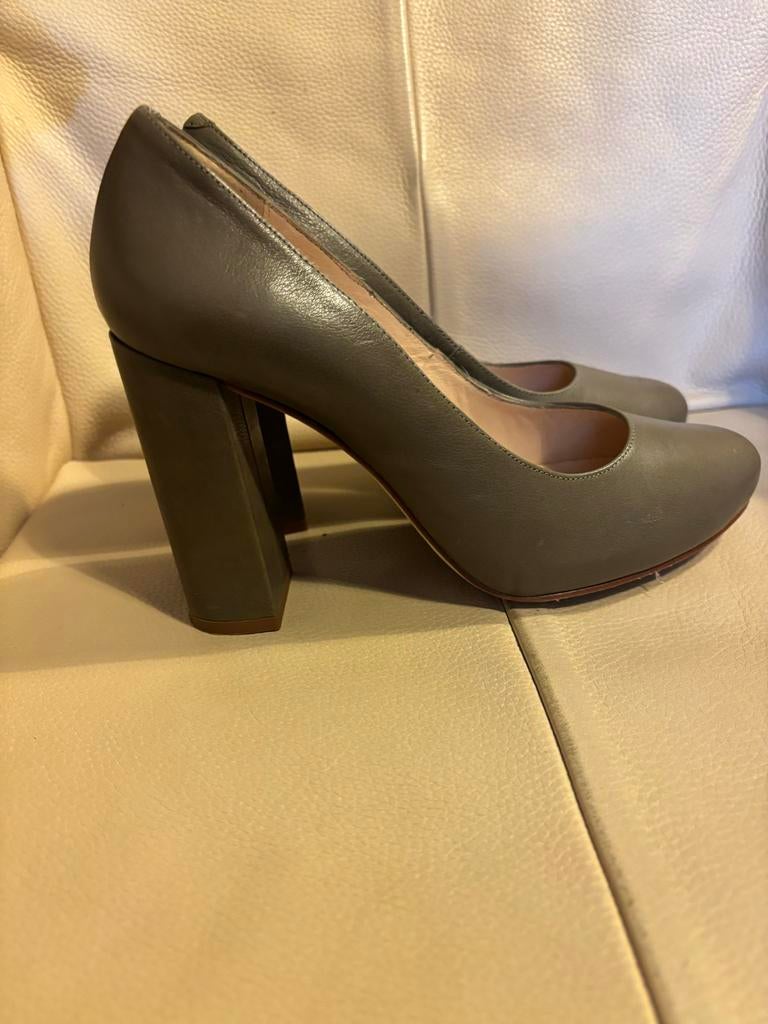 Unisa leren pumps maat 38, Ophalen of Verzenden, Gedragen, Groen, Pumps