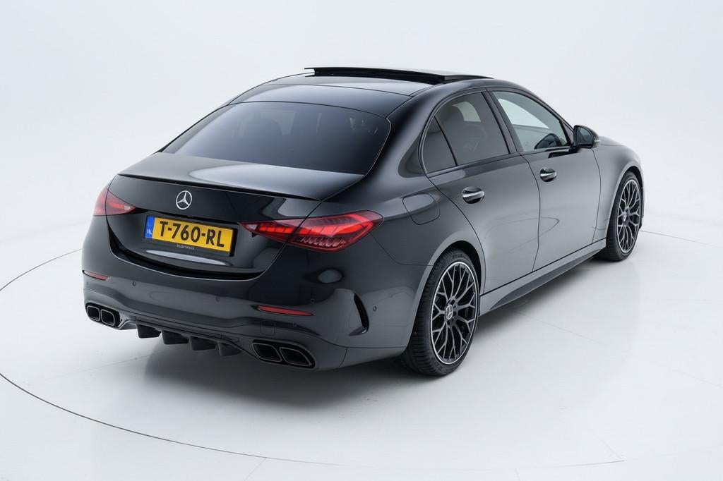 Mercedes-Benz C-klasse 200 AMG Line |Pano|BTW|Night, Auto's, Automaat, Euro 6, 4 cilinders, Zwart