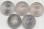 5 zilveren tientjes Juliana 1970, Postzegels en Munten, Munten | Nederland, Koningin Juliana, Setje, Zilver, Ophalen of Verzenden