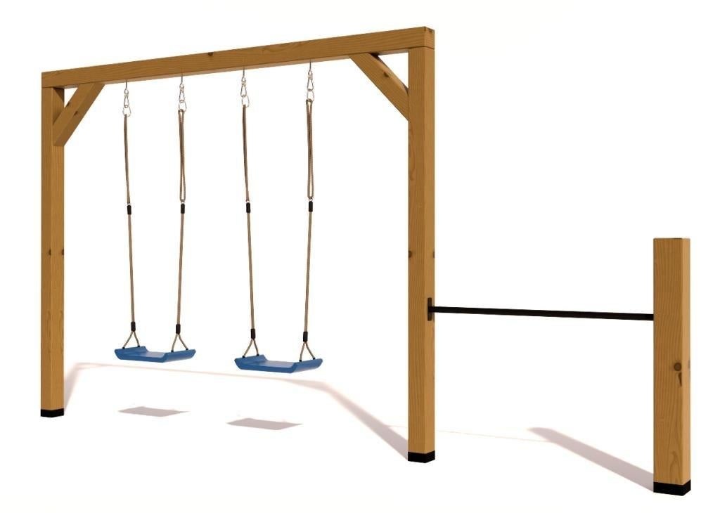 Houten Douglas schommel BK Jip met duikelrek - Toestel  836, Kinderen en Baby's, Speelgoed | Buiten | Speeltoestellen, Nieuw, Schommel