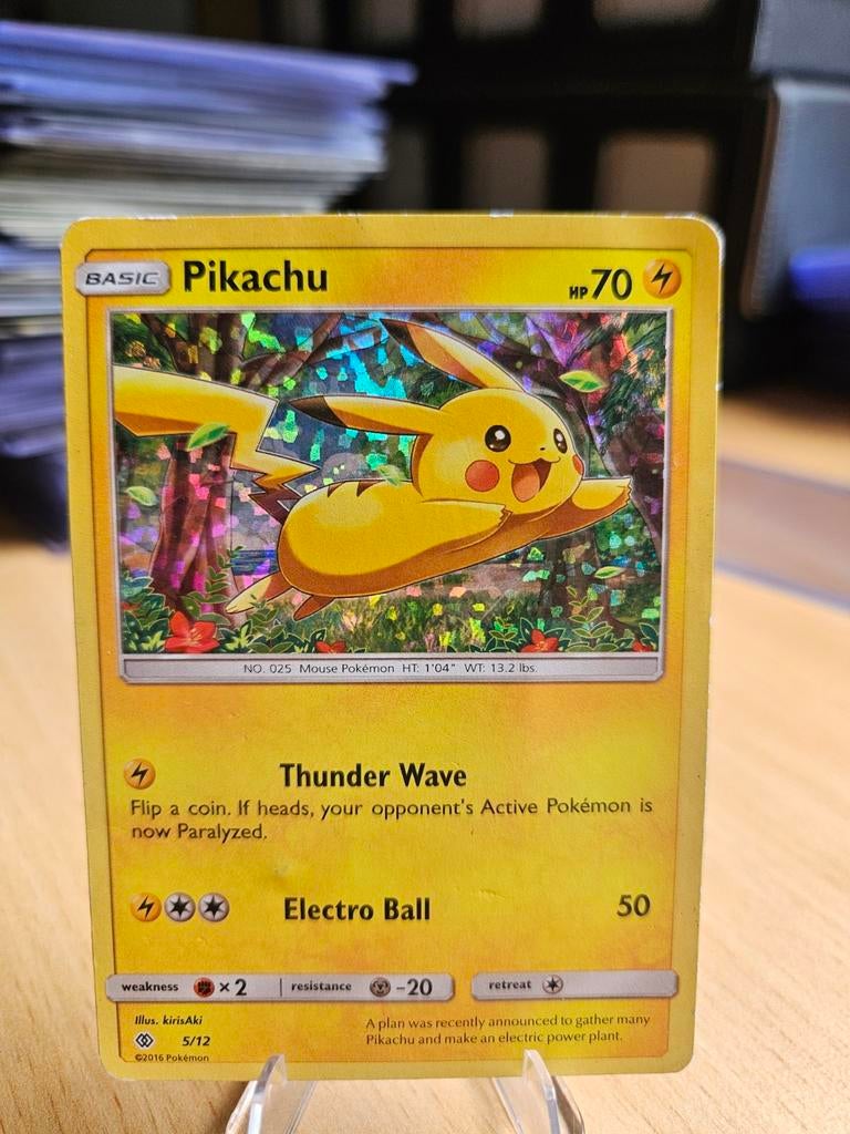 Pikachu McDonald's - 5 / 12 - 2016 / 2017 - holo, Ophalen of Verzenden