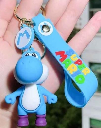 sleutelhanger Blue Yoshi - nieuw, Ophalen of Verzenden, Nieuw, Knuffel of Figuurtje