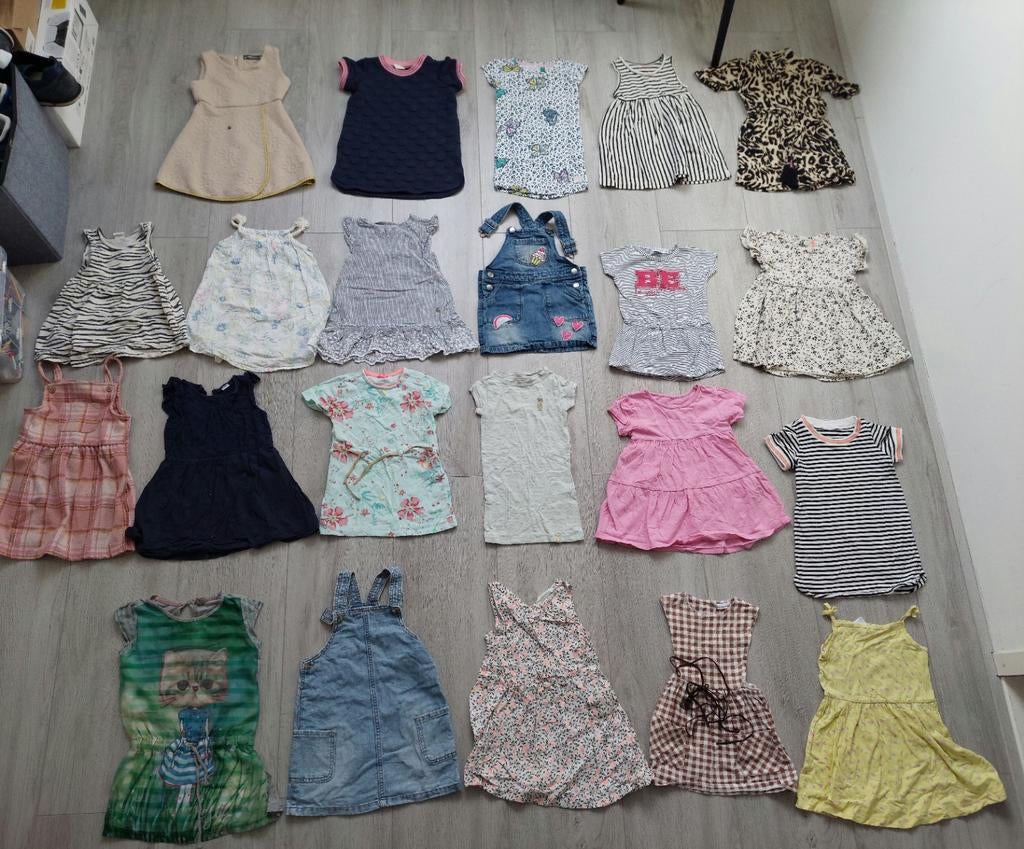 Jurkjes maat 92 meisje jurk jurkje zomer korte mouwen jurk, Ophalen of Verzenden, Zo goed als nieuw, Meisje, Jurk of Rok