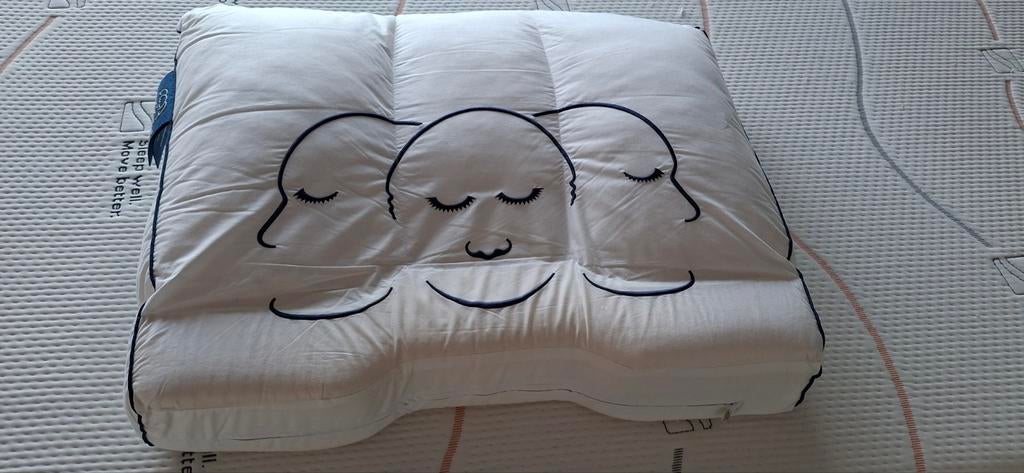 Silvana Support Fluorine nekkussen - stevig en blauw, Ophalen, Eenpersoons, Wit, Zo goed als nieuw