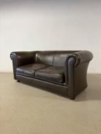 Engelse Chesterfield bank, Ophalen, Gebruikt, Engels / Chesterfield, Leer