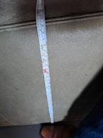 Poef zacht geschuurd leer mosgroen, Ophalen, Gebruikt, Vierkant, Leer