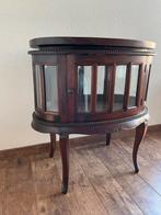 Theekastje   Queen Anne style.  Facet glas Vitrinekastje, Ophalen, Zo goed als nieuw