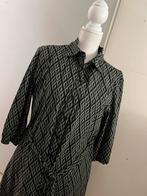 Nicolette kluijver jurk xl nieuw travelstof 40 42 legergroen, Ophalen of Verzenden, Zo goed als nieuw, Groen, Onder de knie