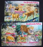 - 661 - 2 Blokken met Grote wilde Katten., Verzenden, Gestempeld, Dier of Natuur