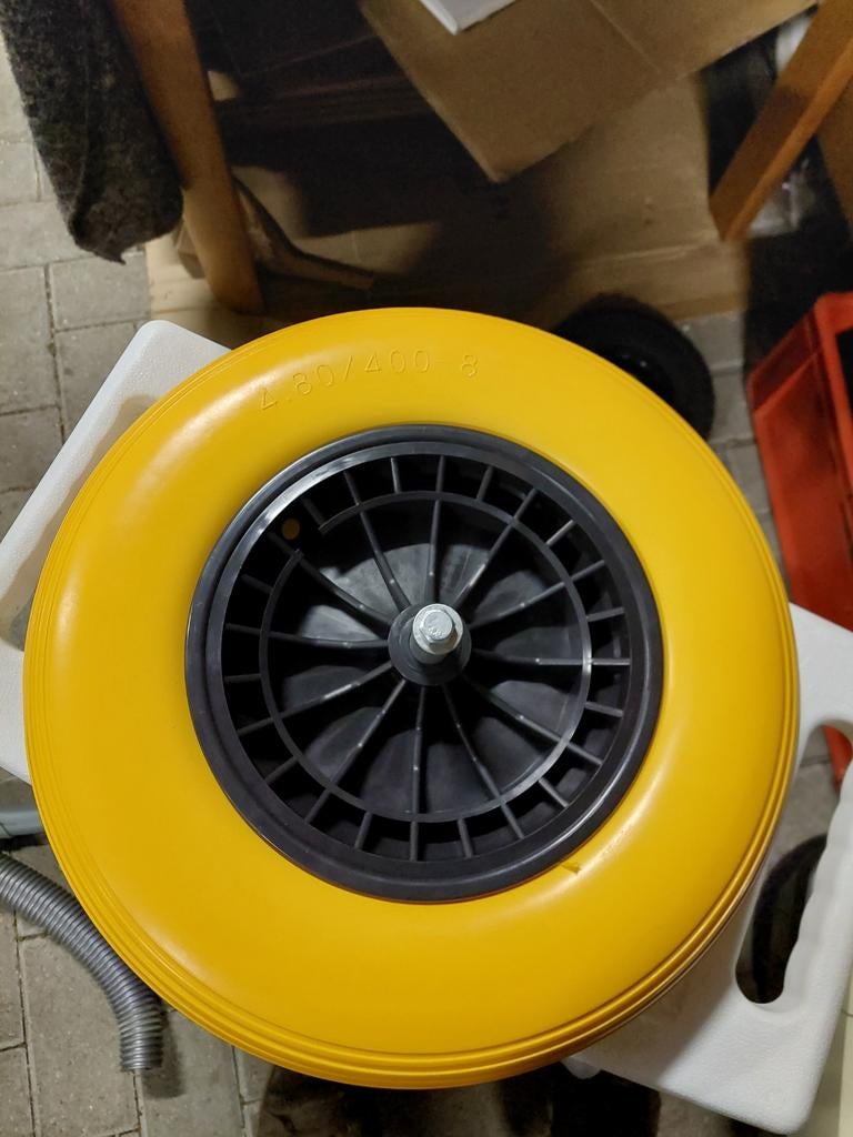 Kruiwagenwiel anti-lek 480/400-8 nieuw, Ophalen of Verzenden, X, X, X