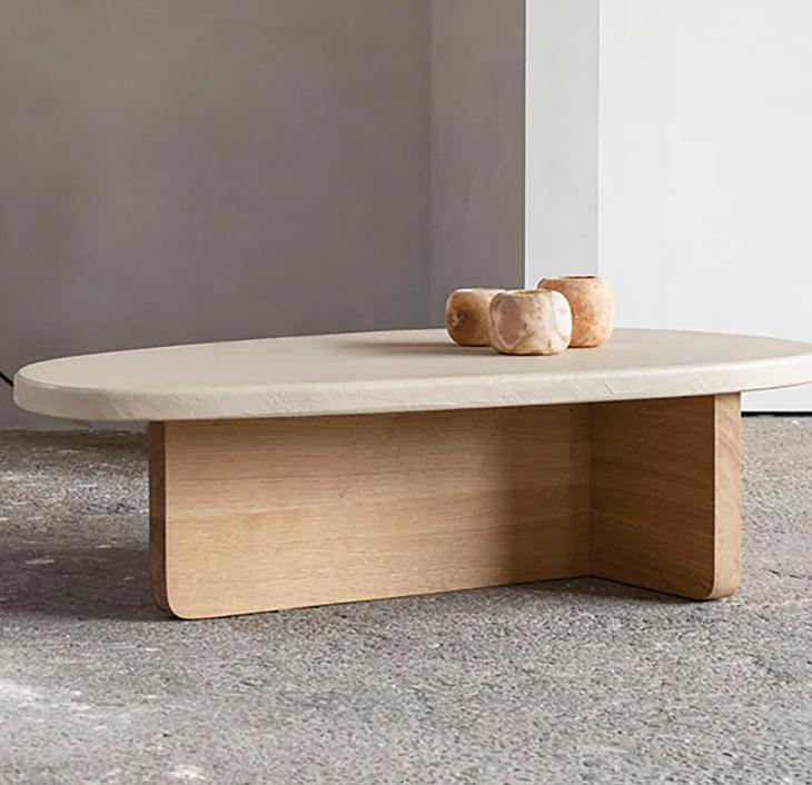 Aedam Anthony Mush Salontafel | Wabi Sabi Organische Vorm, Ophalen, Gebruikt, 100 tot 150 cm, 50 tot 100 cm