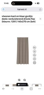 VT wonen Gordijnen drizzle flax, Ophalen, 200 cm of meer, Zo goed als nieuw, Overige kleuren
