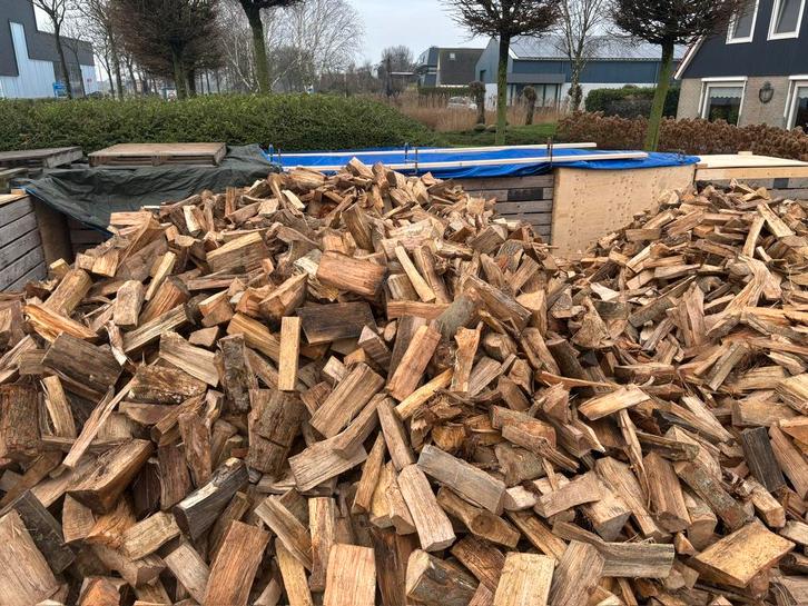 Haardhout windgedroogd, Tuin en Terras, Haardhout, Blokken, Essenhout, 6 m³ of meer, Ophalen