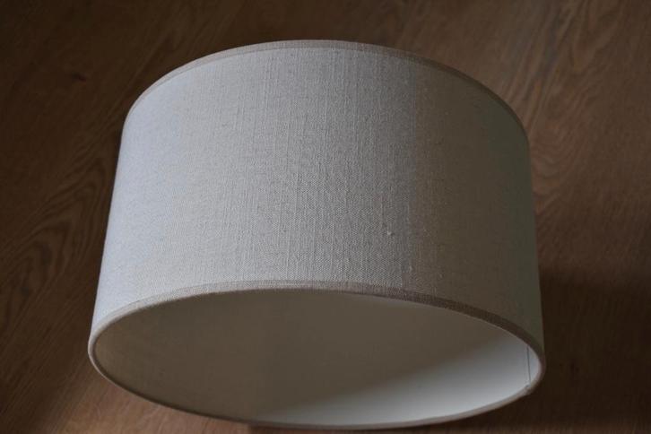 LAMPENKAP, Huis en Inrichting, Lampen | Lampenkappen, Gebruikt, Minder dan 25 cm, Rond, Crème, Ophalen