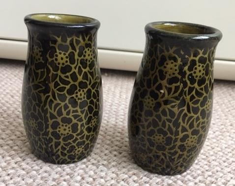 Twee leuke kleine vaasjes, Ophalen of Verzenden