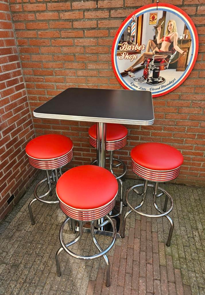 Bel-Air XL Retro Fifties Diner Keuken Set Rood