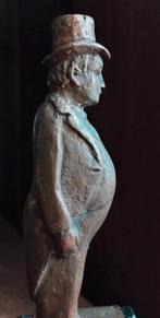 Antiek Brons beeld Figure of Mr Pickwick, Ophalen of Verzenden, Brons