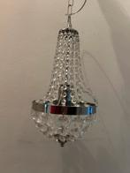 Kleine kristallen kroonluchter hanglamp, Ophalen of Verzenden, Zo goed als nieuw, Kunststof