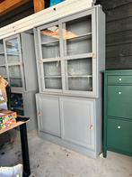 IKEA buffetkast HAVSTA grijs met lederen greepjes (2 stuks), Ophalen, Gebruikt, 100 tot 150 cm, 25 tot 50 cm