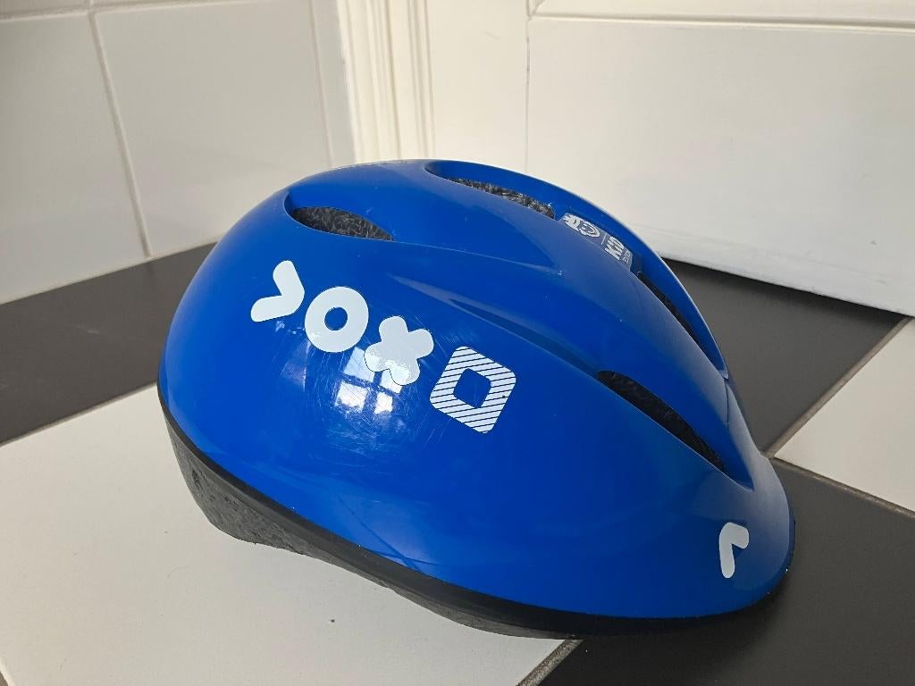 Fietshelm helm blauw maat M (52 – 56 cm) - Lees + zie foto’s, Btwin / Decathlon, M, Jongen of Meisje, Ophalen of Verzenden