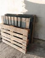 3 zware Houten Pallets, Tuin en Terras, Palen, Balken en Planken, Ophalen, Gebruikt, Planken, Hardhout