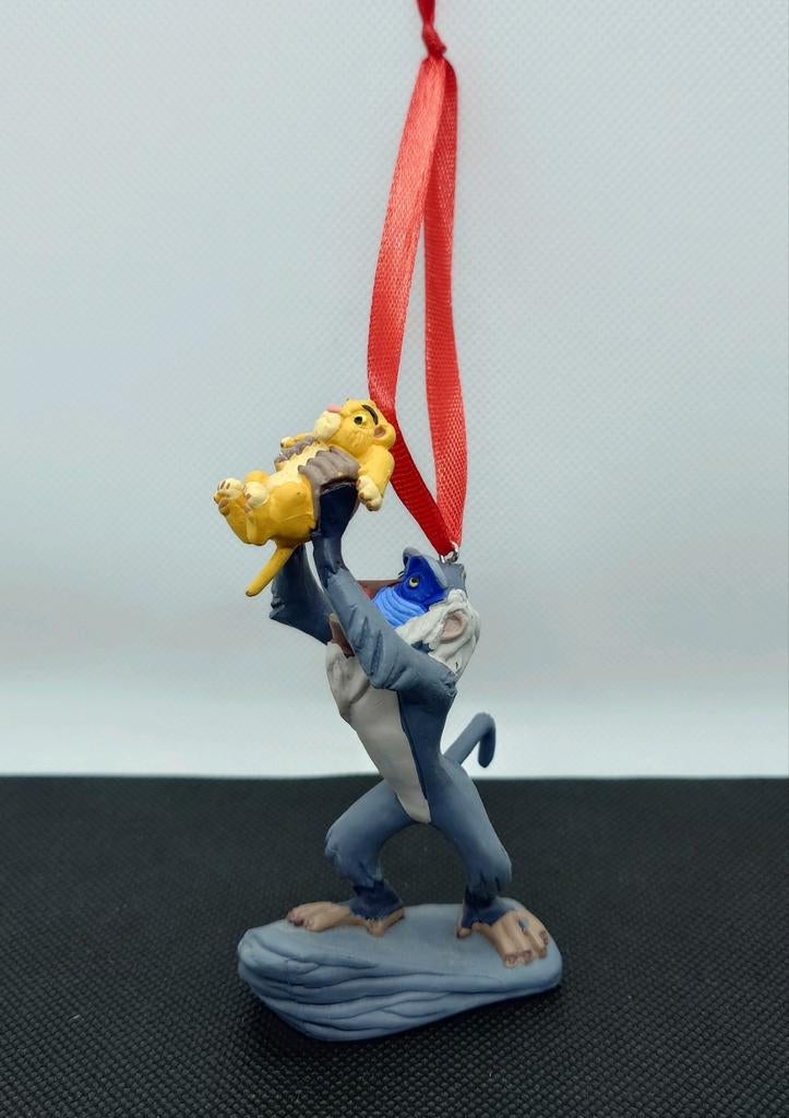 Disney Rafiki met baby Simba kerst ornament hanger kerstbal, Ophalen of Verzenden, Leeuwenkoning of Jungle Boek, Nieuw