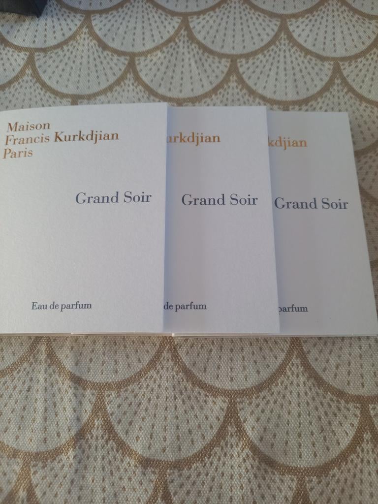 3 proefjes Grand Soir Maison Francis Kurkdjian, Ophalen of Verzenden, Nieuw