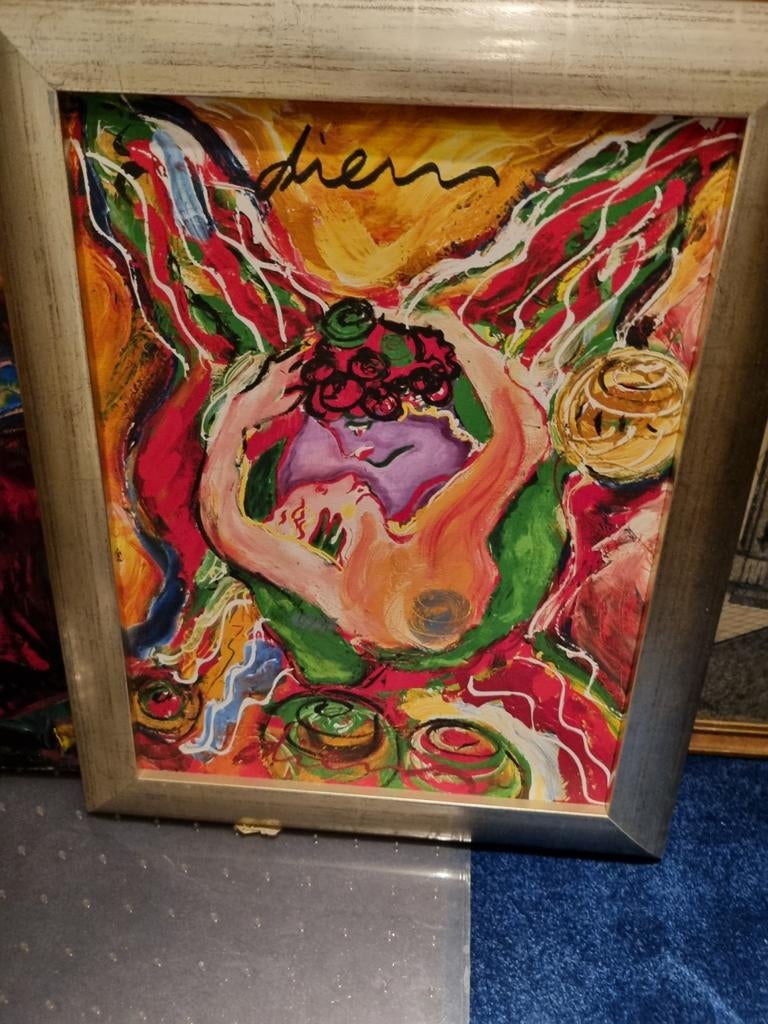 Peter Diem schilderij, Ophalen of Verzenden