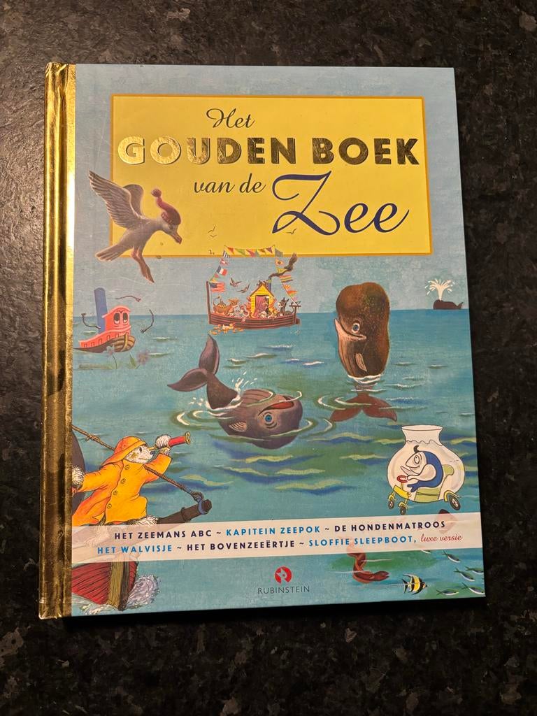 Het Gouden Boek van de Zee - prentenboek voorleesboek, Ophalen of Verzenden, Zo goed als nieuw, Sprookjes