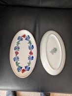 Twee ovale schaaltjes met  boerenbont, Porselein of Keramiek, Schaal, Ophalen of Verzenden, Zo goed als nieuw