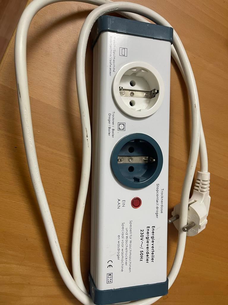 Energieverdeler voor wasmachine en droger, Ophalen of Verzenden, Gebruikt, Overige typen
